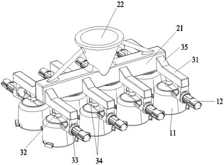 一种咖啡杯座熔模铸造结构的制作方法
