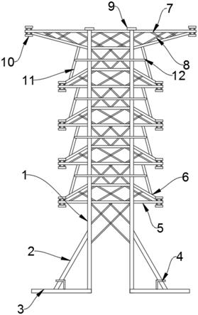 一种用于高海拔的紧凑型交流输电线路悬垂塔的制作方法