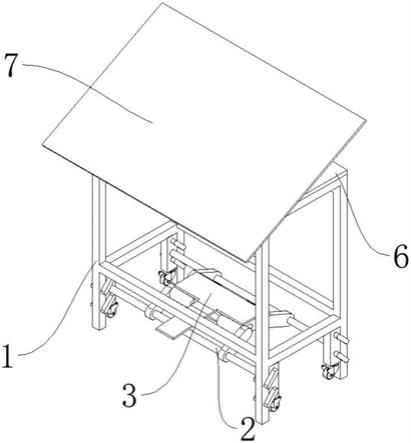 一种用于工业产品设计的具有旋转功能的绘图桌的制作方法