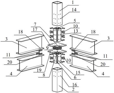 一种插入式模块化钢结构减隔震连接节点的制作方法