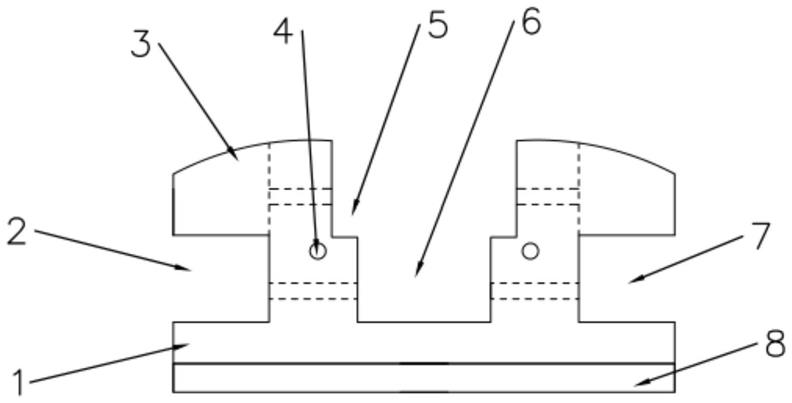叠加式双槽托槽的制作方法