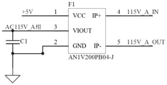 一种基于有效值芯片的AC115V电流调理采集电路的制作方法