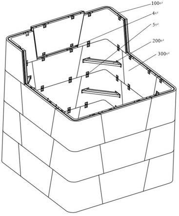 一种矩形错缝拼装井壁结构的制作方法