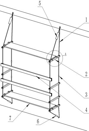 一种悬吊式外墙脚手架及其组合的制作方法