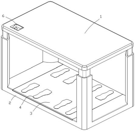 一种带电脉冲按摩的取暖桌的制作方法
