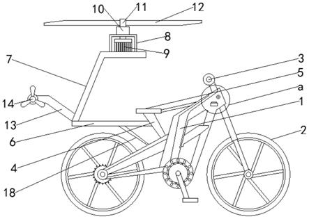 一种可飞行的自行车的制作方法