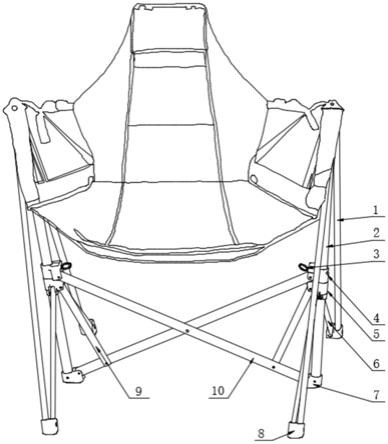 一种可快速折叠的休闲吊椅的制作方法