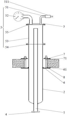 一种用于穿墙管道密封装置的测压机构的制作方法