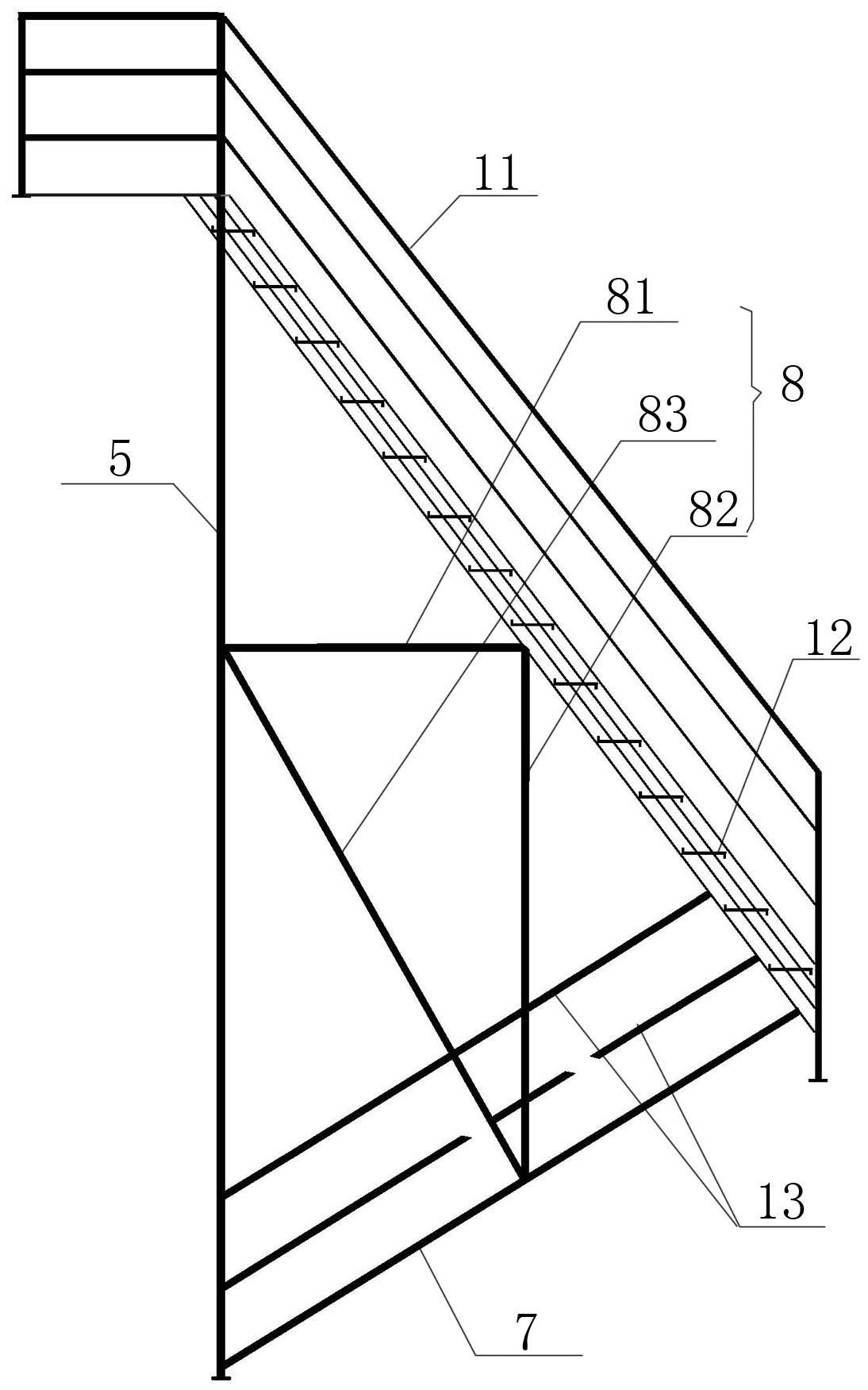 一种装配式楼座整体吊装式定型防护钢楼梯的制作方法