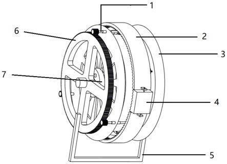 一种轮胎内侧拍摄仪器的固定装置的制作方法