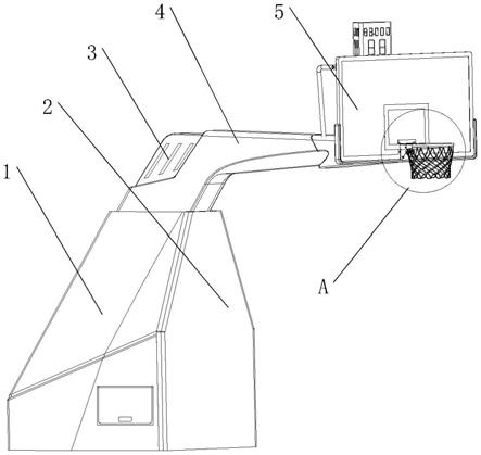 一种全包裹式篮球架的制作方法