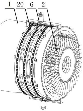 一种空间轮系静子叶片调节装置及涡轮发动机的制作方法