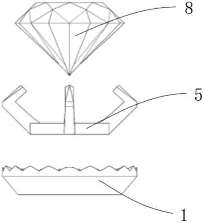 一种两层结构绽放镜面车花片的珠宝首饰的制作方法