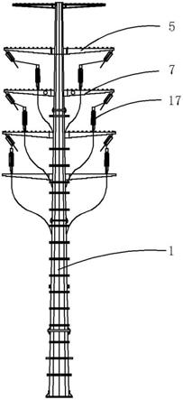 一种双回单π电缆终端钢管杆的制作方法