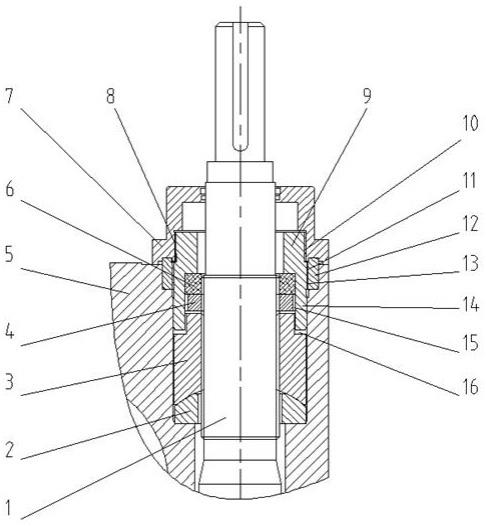 一种短应力线轧机压下螺母固定结构的制作方法