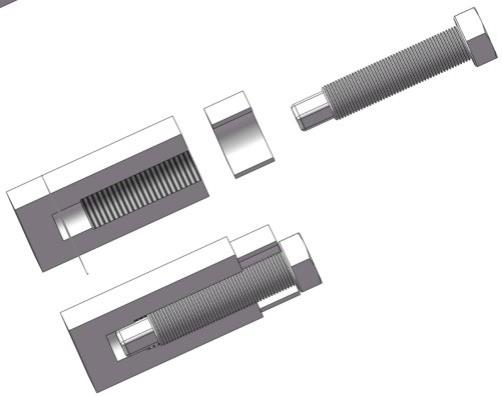一种用于铁路大规模装配的标准化防松螺栓螺母组件的制作方法