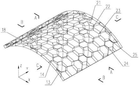 十四面体堆积组合的空间曲面网壳结构的制作方法