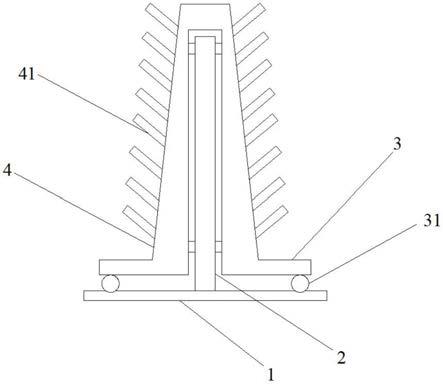 硅橡胶软管模具放置架的制作方法