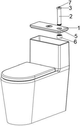 一种便于放置洁厕宝的马桶水箱提拉装置的制作方法