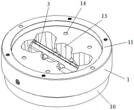 一种铝扁管挤压模具结构的制作方法