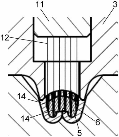 电导体与接触元件之间的电连接的制作方法