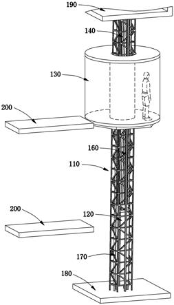 电梯系统及其支承柱组件的制作方法