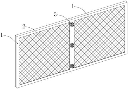 一种折叠型金属基复合新材料护栏网的制作方法