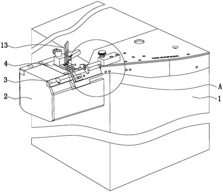 一种用于筒式缝纫机的定规装置及一种筒式缝纫机的制作方法