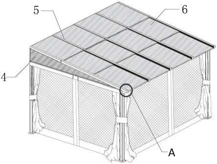 新型推拉阳光板帐篷的制作方法