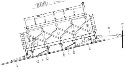一种适用于陡坡斜井衬砌台车的安全稳定装置的制作方法