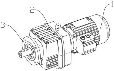 一种方便组合的法兰轴伸式斜齿轮减速机的制作方法