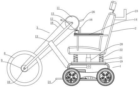 一个可自动归还的智能导航轮椅型机器人的制作方法