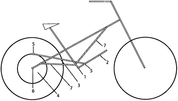 杠杆(拉杆)自行车的制作方法
