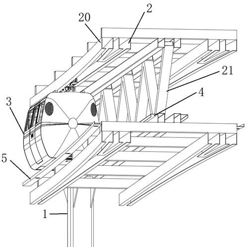 悬挂式空轨车辆防摆装置的制作方法
