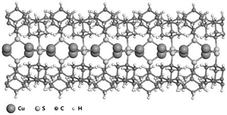 一种发光铜-硫醇聚合物单晶及其制备方法与流程