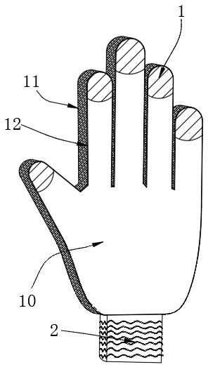 3D飞织防切割防撞击手套的制作方法