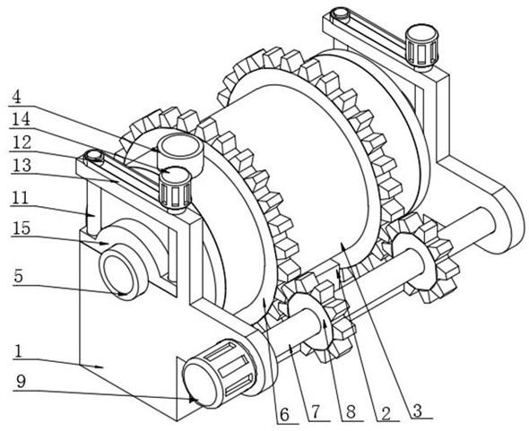 一种燃气轮机用可调节换向的回热器调节装置的制作方法
