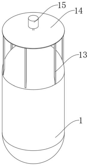 一种设有叶轮平衡装置的顶进式搅拌器的制作方法