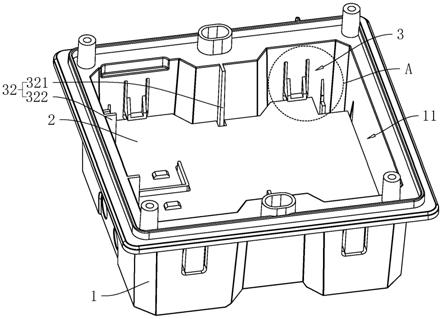 一种接线盒中用于电路板的固定结构的制作方法