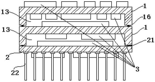 一种叠层式三维多芯片组件封装结构及其封装方法与流程