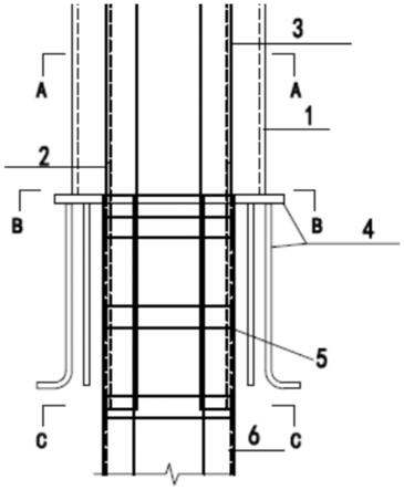 格构柱与圆管钢结构柱新型连接装置的制作方法