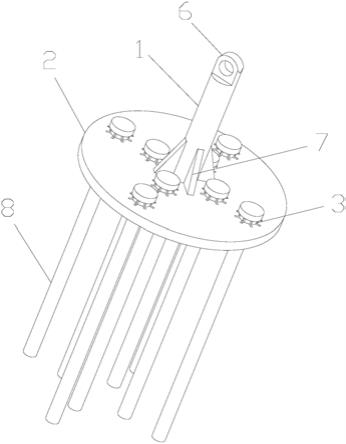 弹簧轴热处理放置工装的制作方法