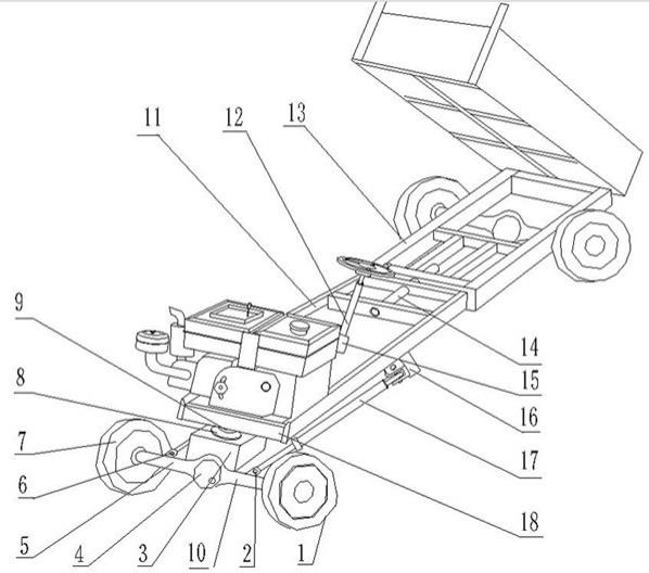 一种机动车的转向装置及其车轮与地面的仿形机构的制作方法