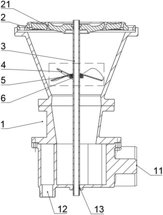 一种自混式商用灶类燃烧器风扇自搅拌结构的制作方法