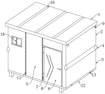 一种便捷移动的可折叠集装箱房的制作方法