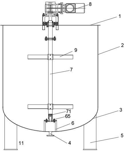 一种胶水搅拌罐中搅拌轴连接装置的制作方法