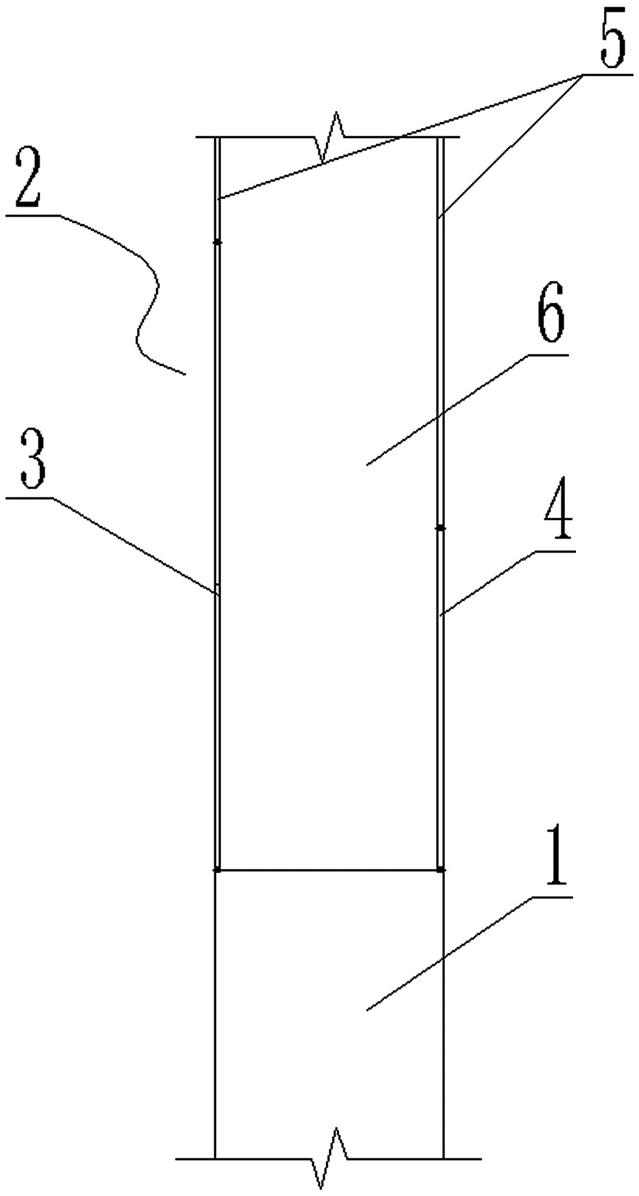 一种工字钢柱与方钢管柱的过渡连接结构的制作方法
