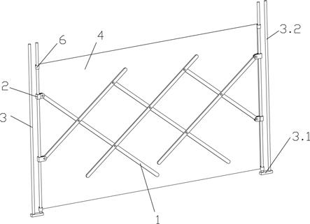 一种可折叠便携式建筑施工用围挡的制作方法