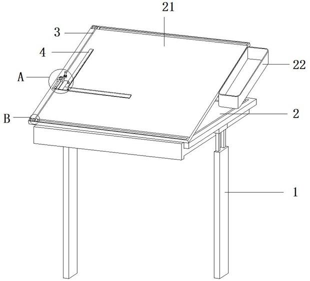 一种建筑工程用的绘画桌的制作方法