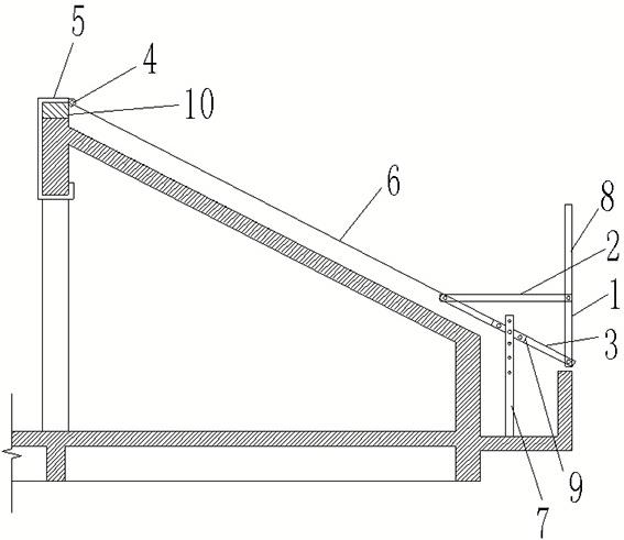 一种应用于斜屋面可周转移动式防护架的制作方法
